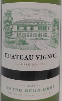 Château Vignol 2023, AC Entre-deux-mers, Weißwein, trocken, 0,75l